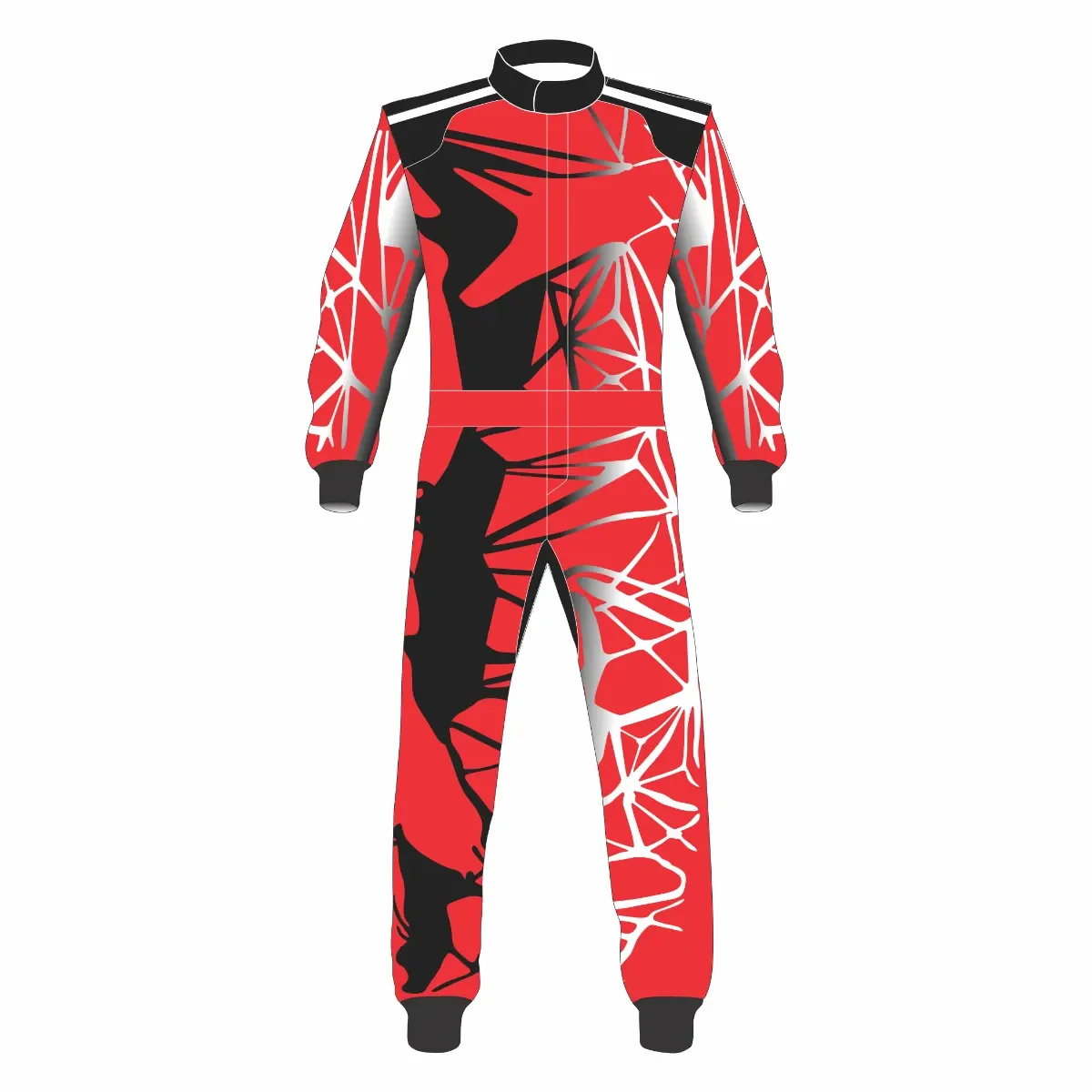 DMF Sport Pro Kart Racing Suit – Black & Neon Yellow